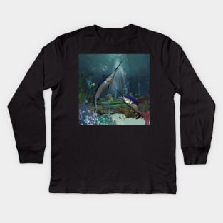 Wonderful marlin Kids Long Sleeve T-Shirt